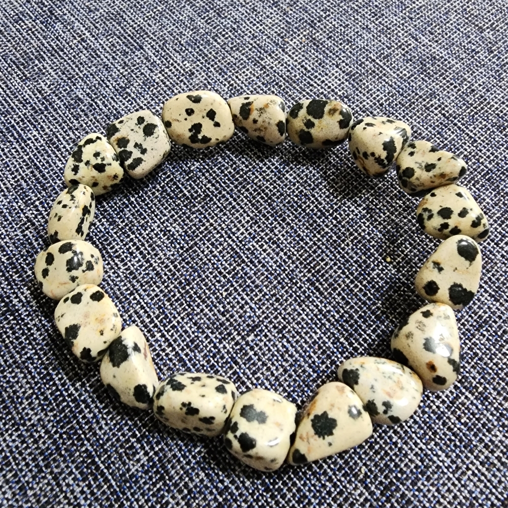 Dalmatian Jasper Stretch Bracelet